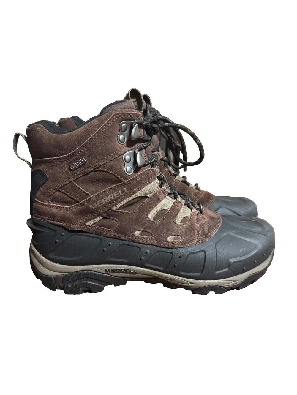 MERRELL Moab Espresso Waterproof Insulated Boot J21147 Mens Sz 10.5 Brown Hiking
